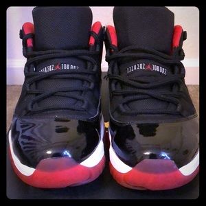 Nike Air Jordan 11 Bred Low 2015 release Size 13